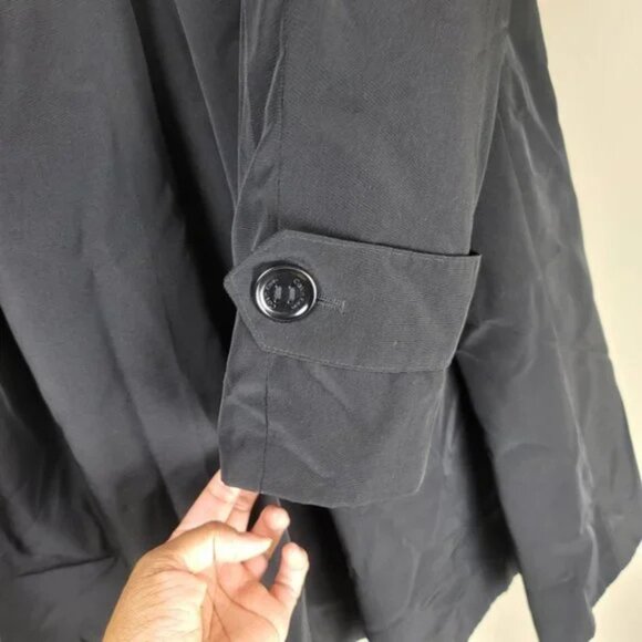 Calvin Klein Black Trench Coat - Picture 11 of 15